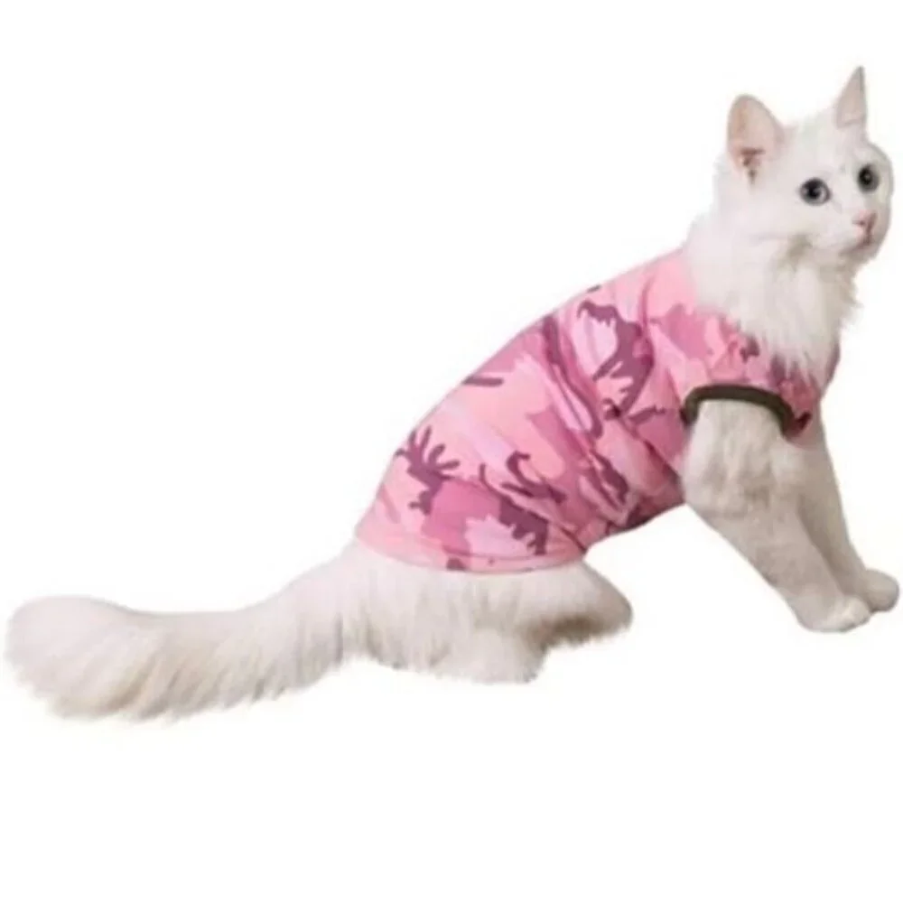 Savvy Tabby Pink Camouflage Cat Shirt Medium